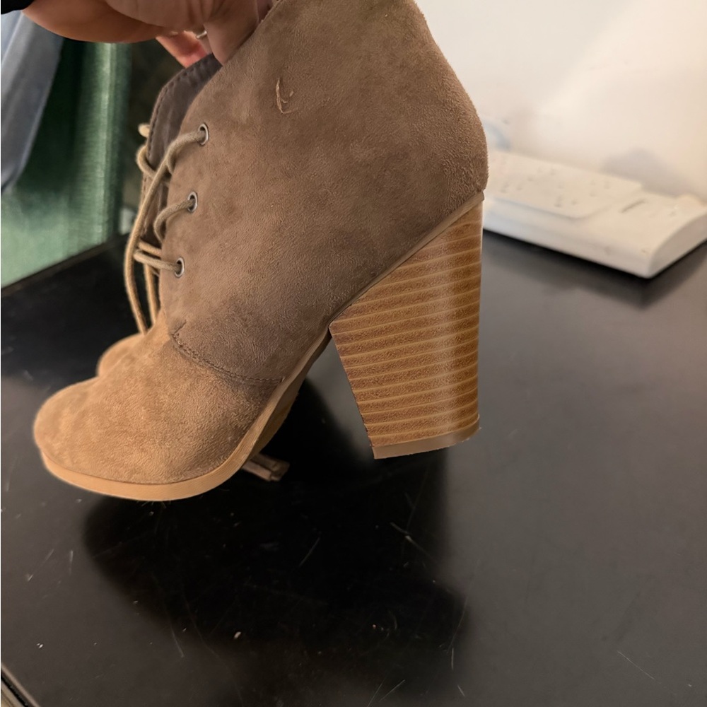 Women's Brown Suede Ankle Boots
